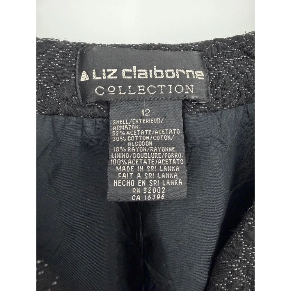 Liz Claiborne Womens Vest 12 Vintage 90s Whimsigoth Dark Academia Corporate Goth